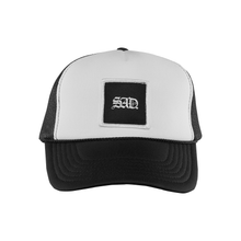 Load image into Gallery viewer, PATCH HAT // MESH TRUCKER // B&amp;W
